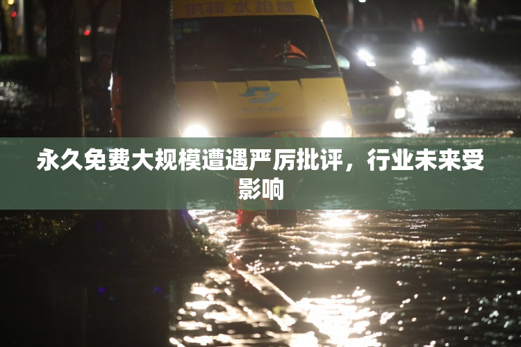 永久免费大规模遭遇严厉批评，行业未来受影响