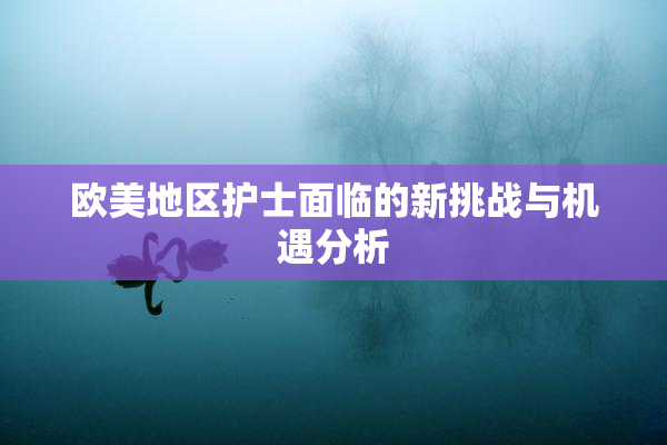 欧美地区护士面临的新挑战与机遇分析