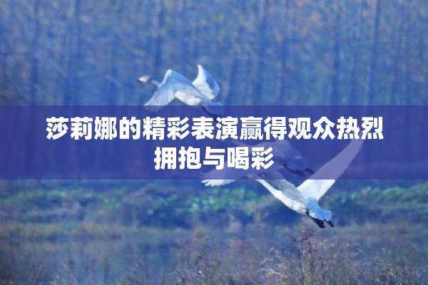 莎莉娜的精彩表演赢得观众热烈拥抱与喝彩