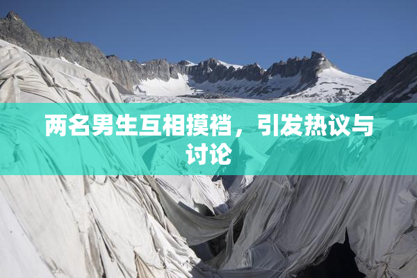 两名男生互相摸裆，引发热议与讨论