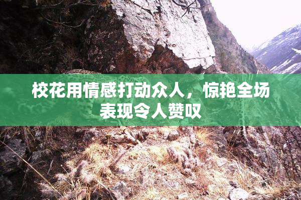 校花用情感打动众人，惊艳全场表现令人赞叹
