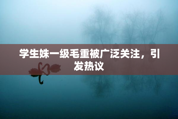 学生姝一级毛重被广泛关注，引发热议