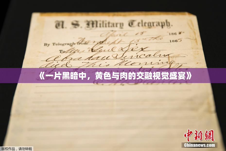 《一片黑暗中，黄色与肉的交融视觉盛宴》
