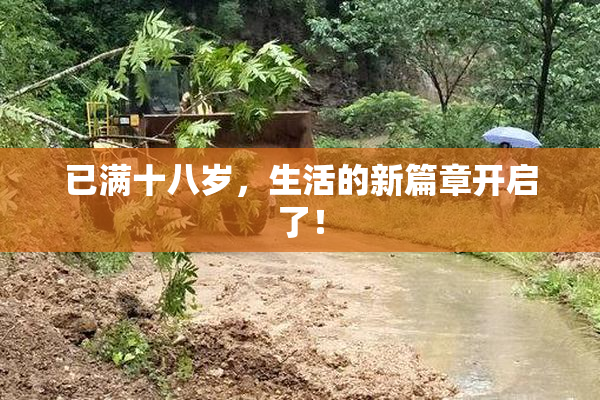 已满十八岁，生活的新篇章开启了！