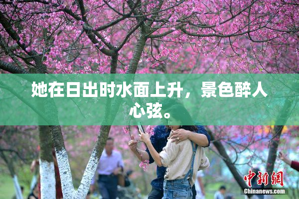 她在日出时水面上升，景色醉人心弦。
