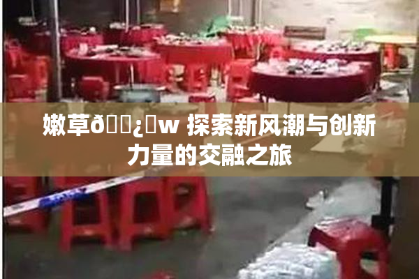 嫩草🌿‌w 探索新风潮与创新力量的交融之旅