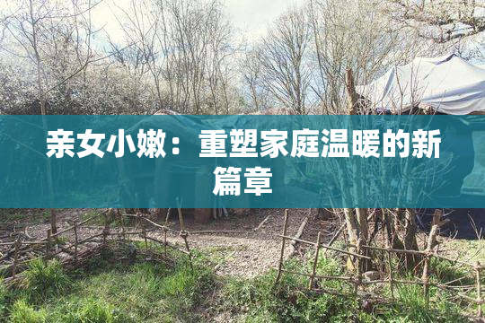 亲女小嫩：重塑家庭温暖的新篇章