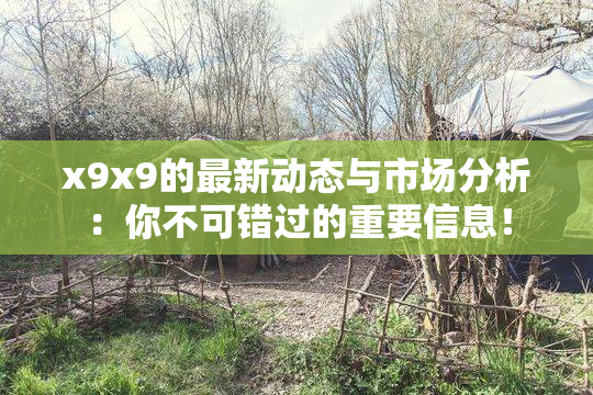 x9x9的最新动态与市场分析：你不可错过的重要信息！