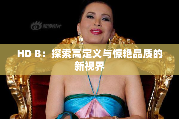 HD B：探索高定义与惊艳品质的新视界