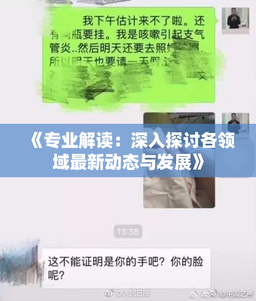 《专业解读：深入探讨各领域最新动态与发展》