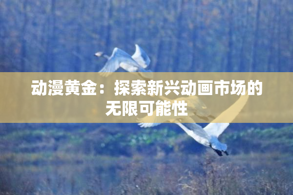 动漫黄金：探索新兴动画市场的无限可能性