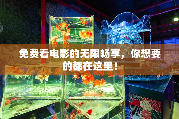 免费看电影的无限畅享，你想要的都在这里！