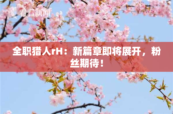 全职猎人rH：新篇章即将展开，粉丝期待！