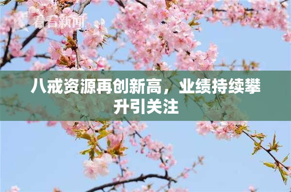 八戒资源再创新高，业绩持续攀升引关注