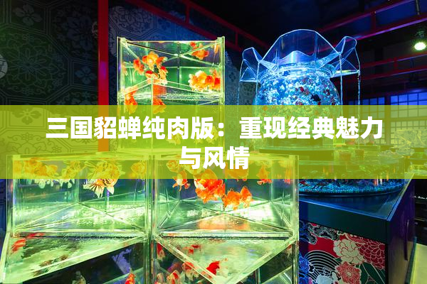 三国貂蝉纯肉版：重现经典魅力与风情