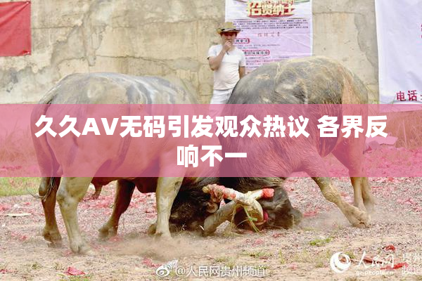 久久AV无码引发观众热议 各界反响不一