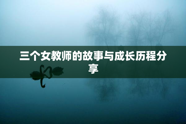 三个女教师的故事与成长历程分享