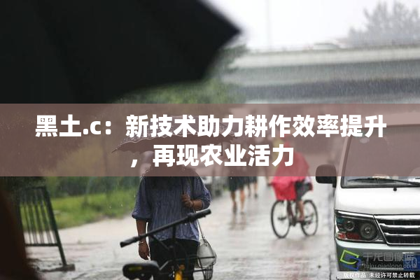 黑土.c：新技术助力耕作效率提升，再现农业活力