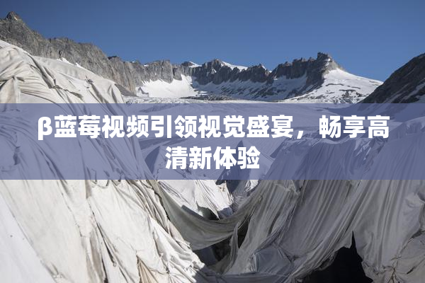 β蓝莓视频引领视觉盛宴，畅享高清新体验