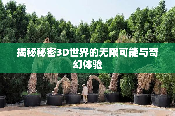 揭秘秘密3D世界的无限可能与奇幻体验