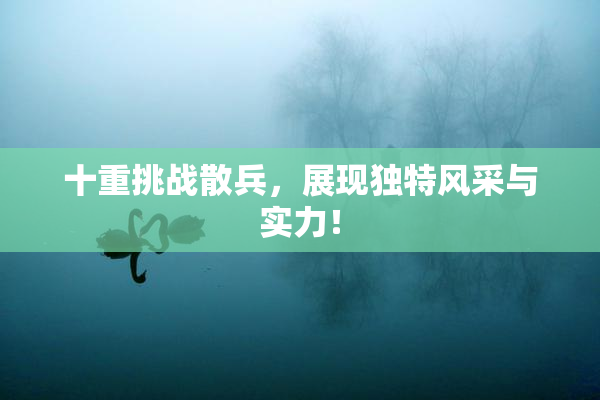 十重挑战散兵，展现独特风采与实力！