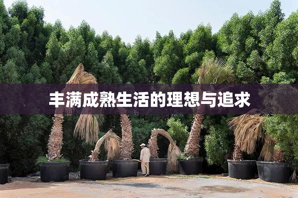 丰满成熟生活的理想与追求