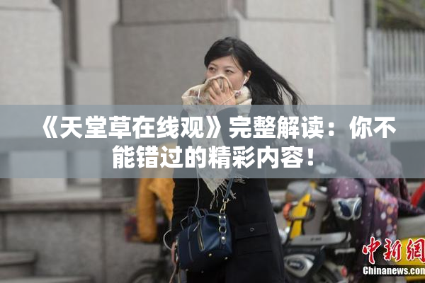 《天堂草在线观》完整解读：你不能错过的精彩内容！