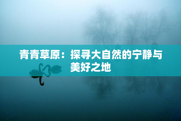 青青草原：探寻大自然的宁静与美好之地