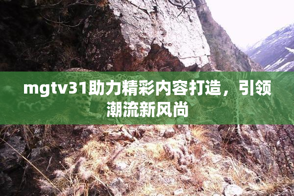 mgtv31助力精彩内容打造，引领潮流新风尚