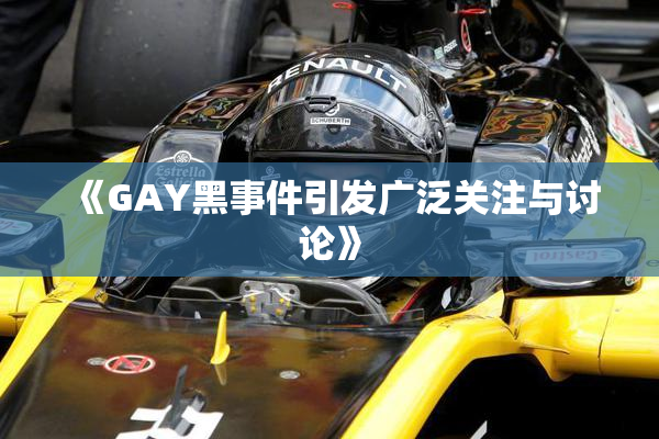 《GAY黑事件引发广泛关注与讨论》
