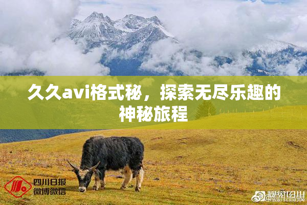 久久avi格式秘，探索无尽乐趣的神秘旅程