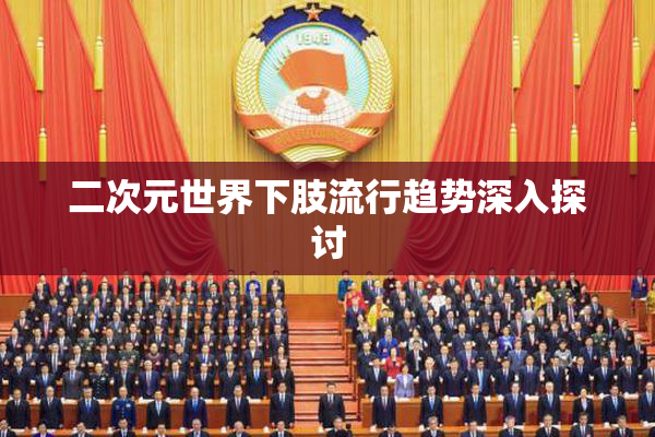 二次元世界下肢流行趋势深入探讨