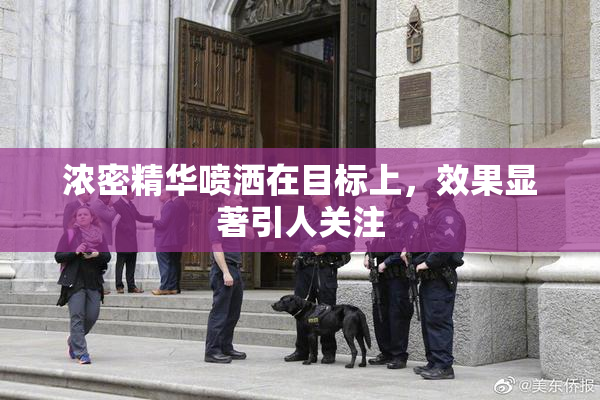 浓密精华喷洒在目标上，效果显著引人关注