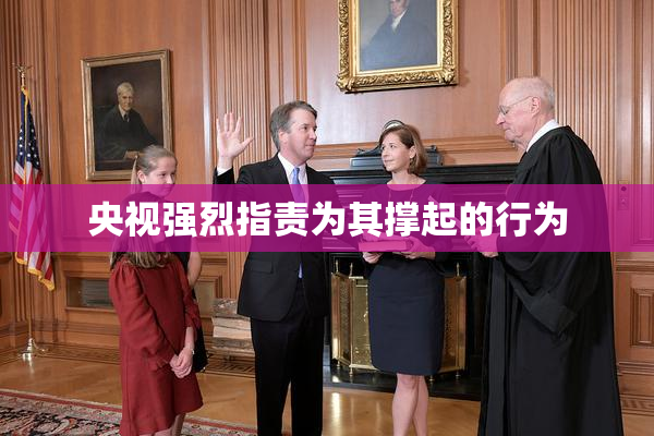央视强烈指责为其撑起的行为