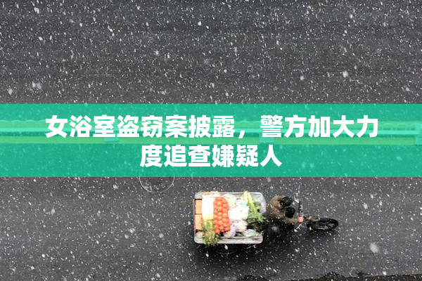 女浴室盗窃案披露，警方加大力度追查嫌疑人