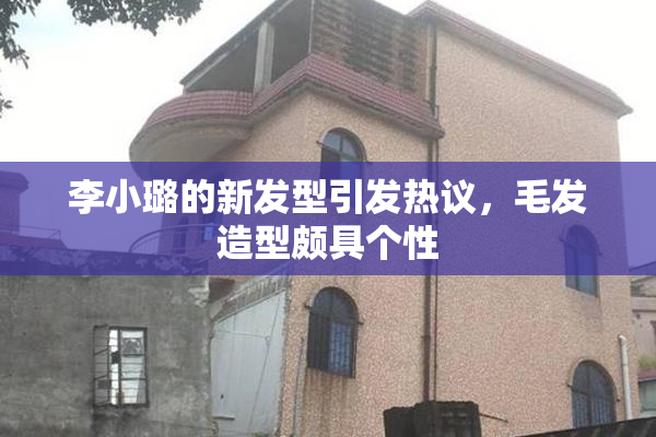 李小璐的新发型引发热议，毛发造型颇具个性
