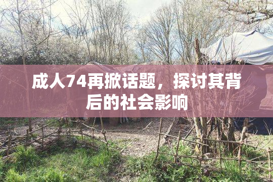 成人74再掀话题，探讨其背后的社会影响