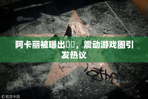 阿卡丽被曝出❌‌，震动游戏圈引发热议