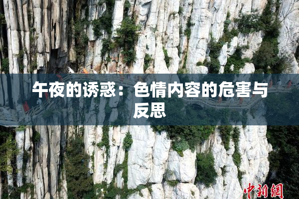 午夜的诱惑：色情内容的危害与反思