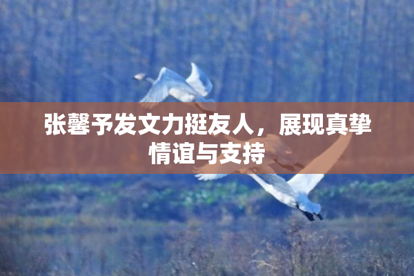 张馨予发文力挺友人，展现真挚情谊与支持