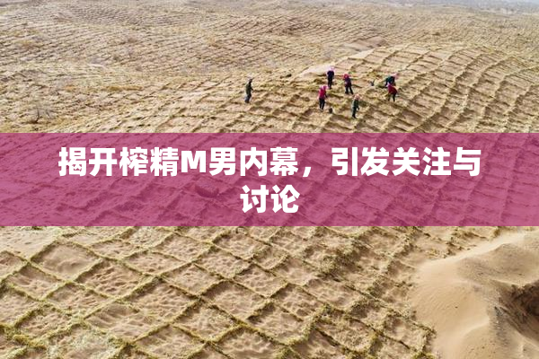 揭开榨精M男内幕，引发关注与讨论