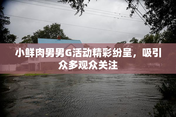 小鲜肉男男G活动精彩纷呈，吸引众多观众关注