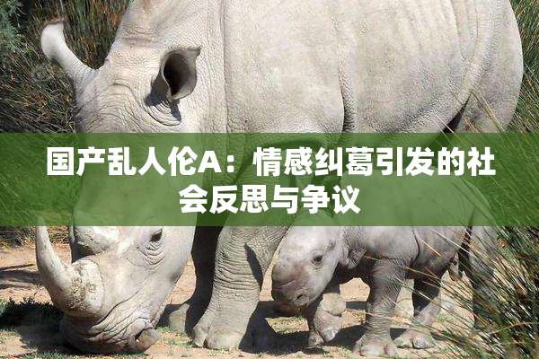 国产乱人伦A：情感纠葛引发的社会反思与争议