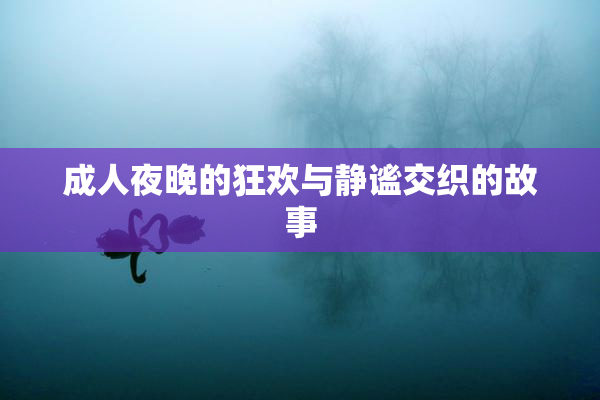 成人夜晚的狂欢与静谧交织的故事