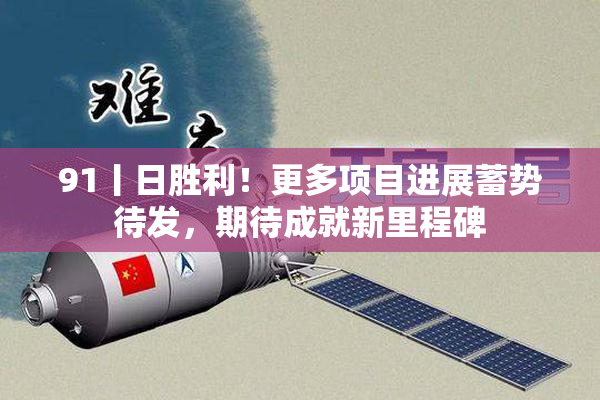 91丨日胜利！更多项目进展蓄势待发，期待成就新里程碑