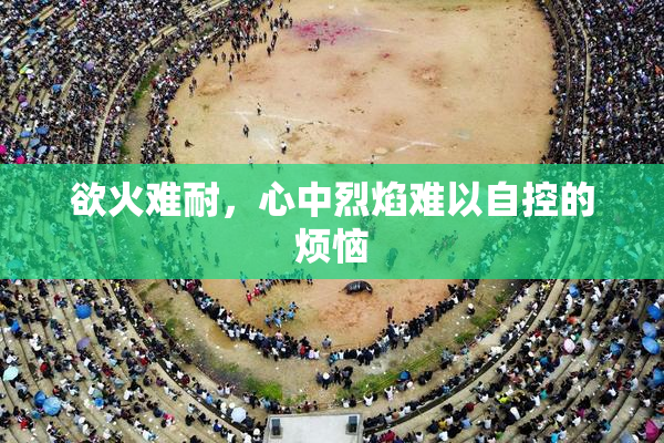 欲火难耐，心中烈焰难以自控的烦恼