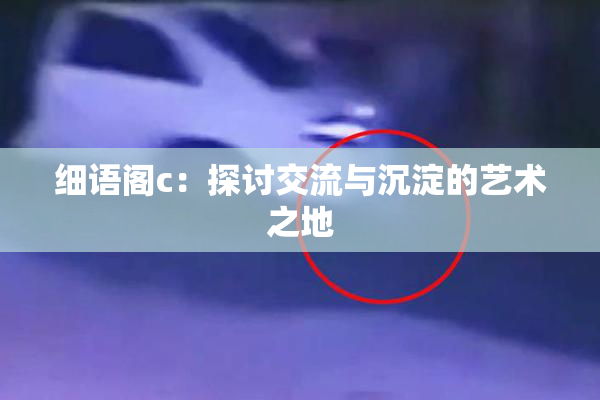 细语阁c：探讨交流与沉淀的艺术之地