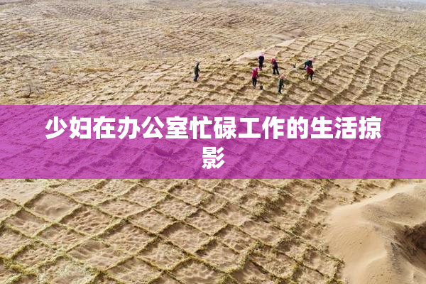 少妇在办公室忙碌工作的生活掠影