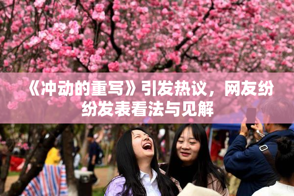 《冲动的重写》引发热议，网友纷纷发表看法与见解