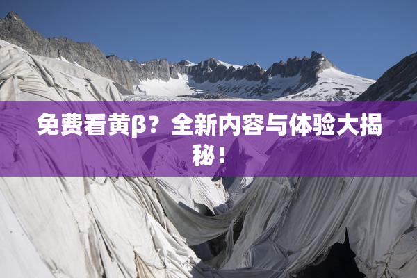 免费看黄β？全新内容与体验大揭秘！